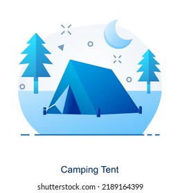 Concepto De Icono De Tiendas De Camping Y Tiendas De Camping