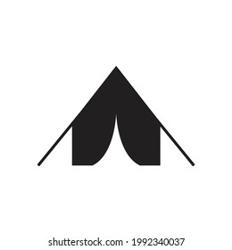 Camping tent icon design isolated on white background