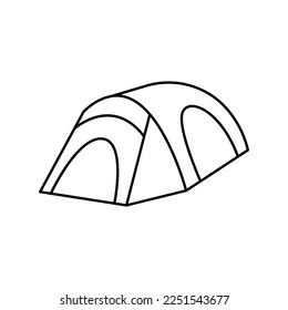 Camping tent icon design. isolated on white background. vector illustration
