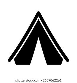 Icono de la tienda de campaña. Icono de cúpula