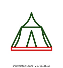 Camping Tent Icon Graphic Design