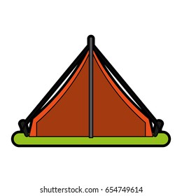 camping tent icon image 