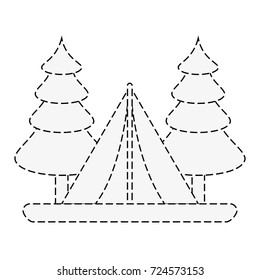 camping tent icon image