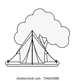 camping tent icon image