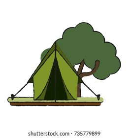 camping tent icon image