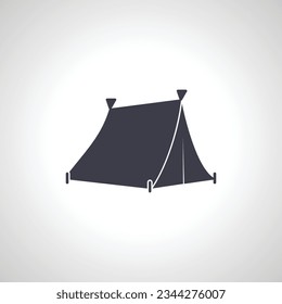 camping tent icon. Tent isolated icon