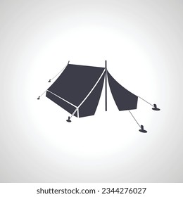 camping tent icon. Tent isolated icon