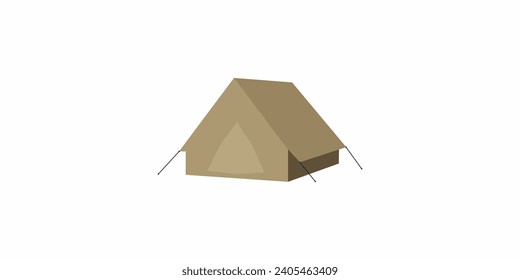 camping tent icon logo design