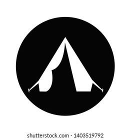 Camping tent icon sign symbol for design