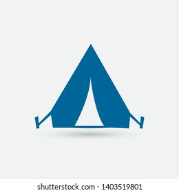 Camping tent icon sign symbol for design