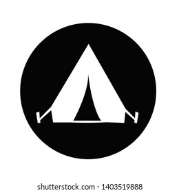 Camping tent icon sign symbol for design
