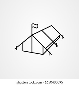Camping tent icon vector design