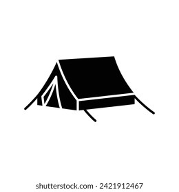 camping tent icon vector design template simple and clean