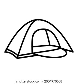 
camping tent icon vector illustration