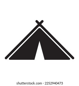 camping tent icon vector illustration logo design