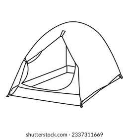 camping tent icon vector illustration symbol design