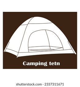 camping tent icon vector illustration symbol design