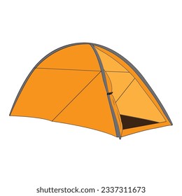 Camping-Zelt-Symbol, Vektorgrafik-Symbol