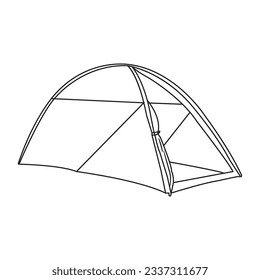 camping tent icon vector illustration symbol design