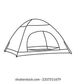 camping tent icon vector illustration symbol design