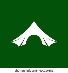 camping tent icon. camping tent vector illustration