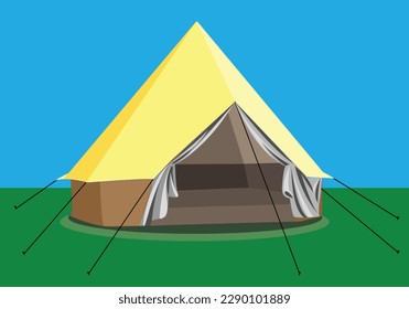 camping tent icon vector isolated