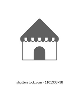 Camping tent icon vector in trendy flat style isolated on white background