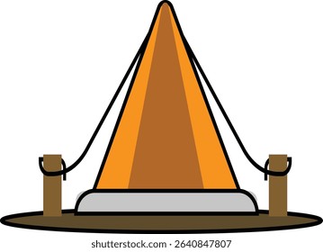 camping tent illustrations vector drawing