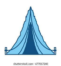 Camping tent isolated
