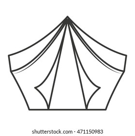 camping tent isolated icon vector illustration design