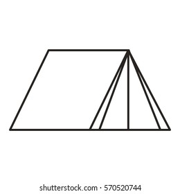 camping tent isolated icon vector illustration design