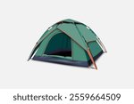 Camping tent realistic on white background for decoration