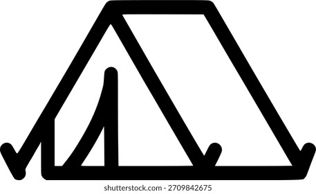 Camping Tent sign, symbol, vector, art