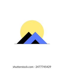 Tienda de campaña. Ilustración plana simple. archivo de Vector.