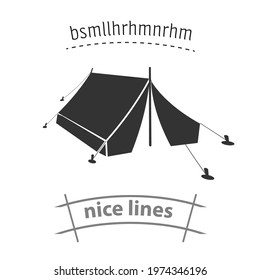 camping tent simple vector icon. camping tent simple vector icon. camping tent simple vector icon. 