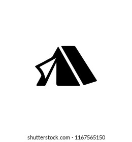 camping tent symbol