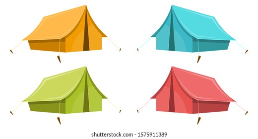 Camping tent vector design illustration isolated on white background
