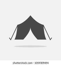 camping tent vector icon
