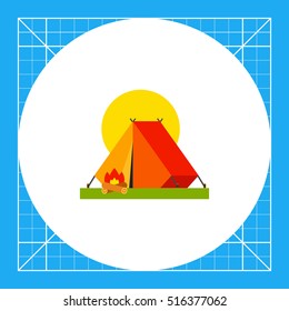 Camping Tent Vector Icon