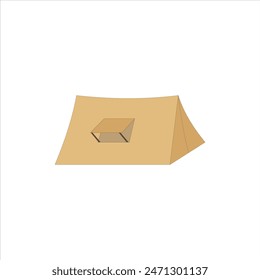 Ilustración vectorial de tiendas de campaña. Senderismo, camping, caza, pesca de lona. Ocio y descanso en la naturaleza.