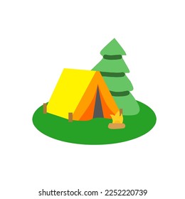 camping tent vector illustration image