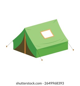 Ilustración vectorial de la tienda de campaña – Icono de viaje al aire libre