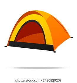 Camping Zelt, Vektorgrafik einzeln