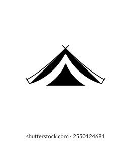 Camping Tent Vector Line Icon - Simple Thin Line Icon, Premium Quality Design Element