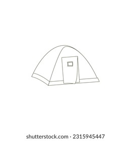 camping tent vector type icon svg