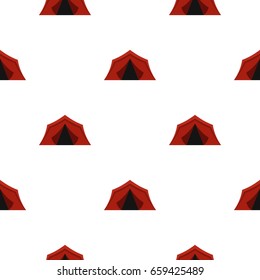 Camping tents pattern seamless flat style for web vector illustration
