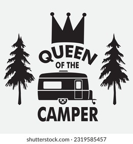 camping theme, slogan graphics, and illustrations with patches for t-shirts and other uses.
