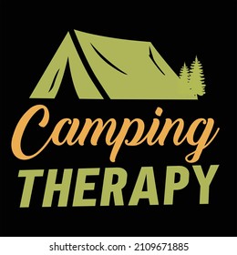 Camping Therapy T-Shirt Designs 