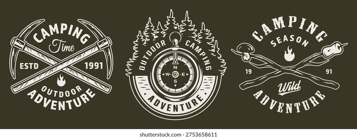 Camping time is important for outdoor adventures. People gather around and share experiences in nature. Campfires bring warmth and gather friends under the stars across the seasons.
