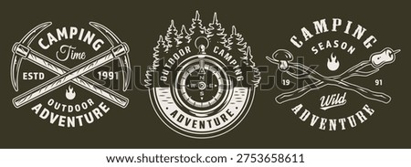 Camping time is important for outdoor adventures. People gather around and share experiences in nature. Campfires bring warmth and gather friends under the stars across the seasons.